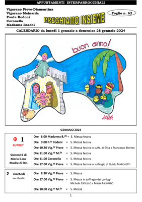 Foglio di collegamento pastorale